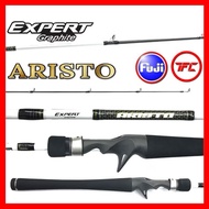 Expert Graphite Aristo Baitcast & Spinning Fishing Rod BC Baitcasting Casting UL L Ultralight Light