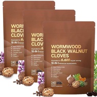 Wormwood Black Walnut Cloves Softgels - 18-in-1 Plant-Based Supplement with Pumpkin Seed, Garlic & O