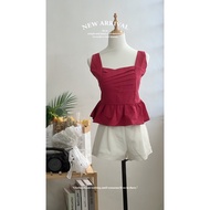 READY STOCK【VD】POSH CODE Hawaii Dressy Top 时装上衣