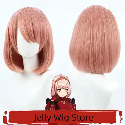 Jelly Wig】Fire Emblem Engage Lapis Cosplay Wig Realistic Scalp Bob Cut