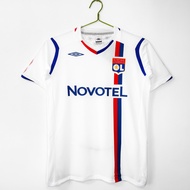 #Lyon 08-09 Home Away Retro Soccer Jersey Football #Juninho #Benzema