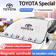 TOYOTA Car Magnetic Sun Visor Front Windshield Sunshade thickening Sun Shade sunshade umbrella sun p
