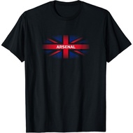 Arsenal North London UK Union Jack Flag Fadeaway Adult T-Shirt Fashion Tops for Boys and Girls Distr