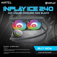 INPLAY Liquid Cooler ICE120 ICE240  RGB CPU AIO LIQUID COOLER BLACK