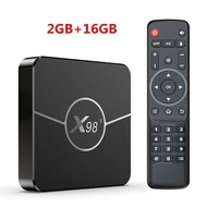 X98สมาร์ททีวีกล่องบวก11 AV1 S905W2 Amlogic 2.4G & 5.8G Wifi 4K BT 4GB 32GB 64GB Youtube ชุดกล่องสมาร