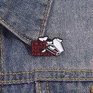 Vampire Fan Enamel Brooch Fashion Costume Accessories Halloween Gift Jewelry