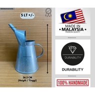 Zine Minyak Liter / Bottle Zine Litre / Botol Sukat / Tin Jug / Zine Jug Minyak Hitam