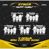 CAR CUTTING STICKER COOL HAPPY FAMILY STICKER read description HAPPY FAMILY GLASS STICKER car, motor