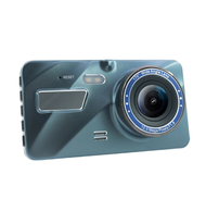 กล้องติดรถยนต์ 1296P Full HD หลัง+หน้า กล้องคู่ WDR Clear Night HD 2 หน้าจอ IPS 4.0 นิ้ว Full HD WDR