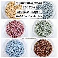 Buy 20 Free 1 11/0 2Cut <Opaque Gold Luster/Metallic> - 2mm Miyuki/MGB Japanese Seed Bead Glass Bead