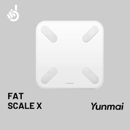 Yunmai Smart Body Fat Scale X [Global Edition, 13 Data Analyse, BMI, Visceral Fat, USB Charge]