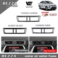 Vemart Perodua bezza car center air outlet frame cover garnish accessories carbon fiber bezza faceli