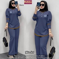 MIU SET/SETELAN WANITA CASUAL POLOS/SETELAN JUMBO KNIT ASTER PREMIUM LD 110 CM FIT XL