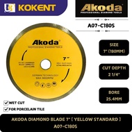 AKODA DIAMOND BLADE 7" [ YELLOW STANDARD ]  A07-C180S