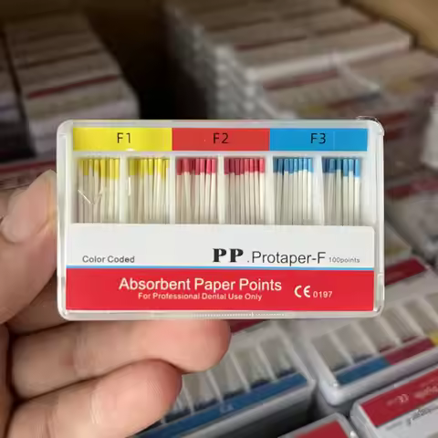 Dental Absorbent Paper Points F1F2F3 Dental Root Cancel Files Endodontics Cotton Fiber Tips Dentist 