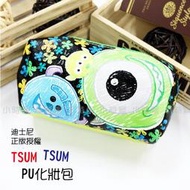 ☆小時候創意屋☆ 迪士尼 正版授權 雙頭 大眼仔 TSUM TSUM PU 化妝包 鉛筆盒 筆袋 收納包 手機包 長夾