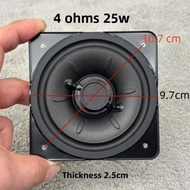 SOTAMIA 1PCS 3.5 Inch Ultra Thin Subwoofer Speaker 4 Ohm 25 Watt Anti Rubber Edge Subwoofer Unit Pow