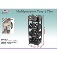 Mk.wares LAVA MPT3391-4 4Tier Multipurpose Tray/Rak 4Tingkat/Rak Bawang/Rak Bawang 4Tingkat