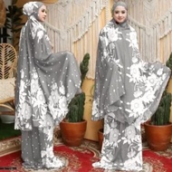 Cashback Mukena Dewasa Bahan Rayon Bali Motif Bunga Mukena