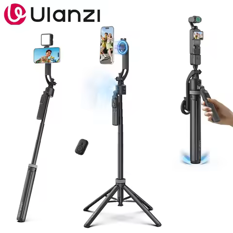 Ulanzi Magnetic Auto-Tracking Selfie Stick Tripod Compact Foldable Control Al-Powered Focus 360°Auto