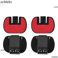 ZELTH Mounting Clip, Double-Sided Tape Base Fixed Motorcycle Helmet Intercom Clamp, Black Classic Du