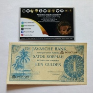 Uang Kuno Seri Federal 1 Satu Rupiah Een Gulden De Javasche Bank 1948