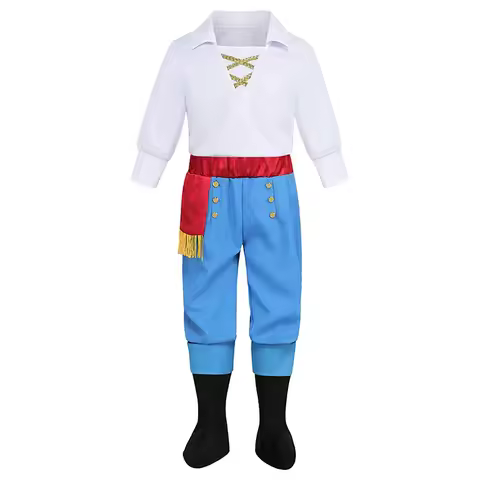 Enfant Carnival Halloween Outfit Suit The Little Mermaid Prince Eric Niño Costume New Arrival 2026