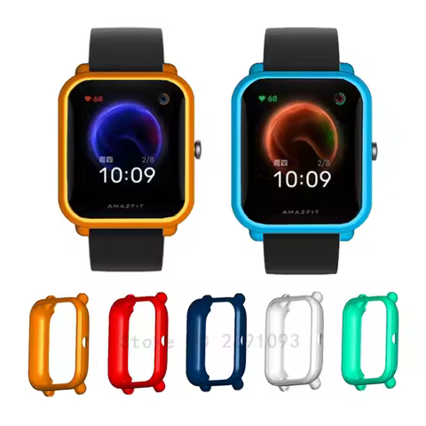 TPU Protective Case Bumper For Xiaomi Amazfit Bip U / Bip Smart Watch Cover Edge Frame Shell For Ama