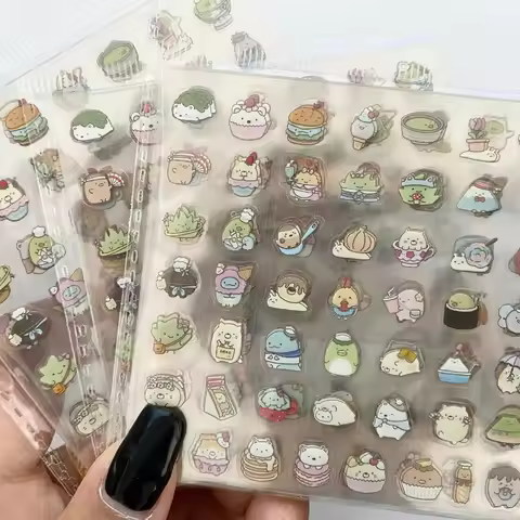10PCS Cartoon Food & Creature Stickers - Decor for Journals, Phone Cases RecordingYourLife Store