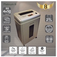 Biosystem Paper Shredder PlatinumIII - 15 sheets (21L) 2 Hrs Non Stop