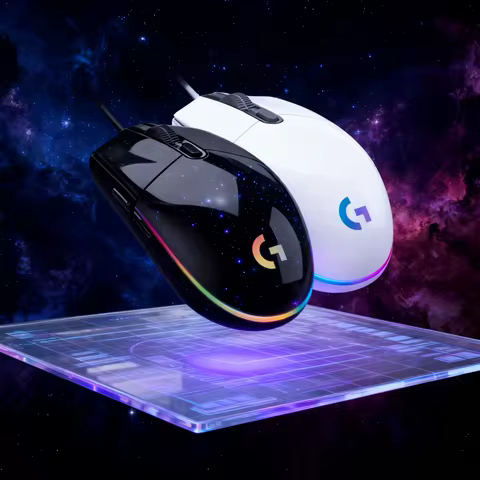 Logitech G203/G102/G402 LIGHTSYNC wired mouse, featuring an 8000DPI sensor and 1ms response, combine