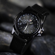 Quartz Watch Army Soldier Military Canvas Strap Fabric Analog Wrist Watches Sports Clock
