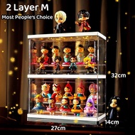 SG LED Light Popmart Display Box Acrylic Figurine Display Case Blind Box Lego Toy Display Cabinet Wi