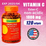 Nature's Bounty Ester-C Vitamin C 1000mg immune 24 hour 120 softgels