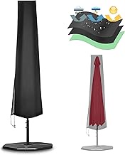Protective Cover for Parasols, Protective Covers for 2 to 3 m Large Parasol Cover, Weatherproof, UV-