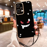 HP Casing For Xiaomi POCO F5 F4 F4 GT F3 F2 Pro F1 Case Evil Expression Pattern Casing HP Casing Lay