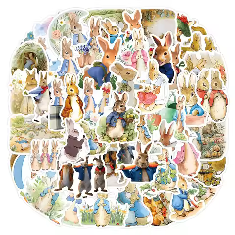 10/30/56pcs Kawaii Novel Peter Rabbit Cartoon Graffiti Stickers Waterproof DIY Luggage Diary Station