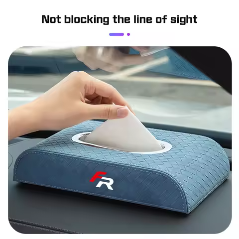 Tissue Box Auto Armrest Napkin Case For Seat Leon st FR CUPRA Leon MK3 MK2 mk1 5f Ibiza 3 Paper Stor