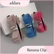 Addara Banana Clip - classic ribbon Banana clip hair claw clip