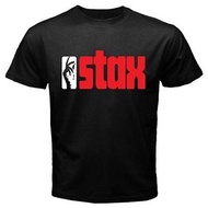 Men T Shirt Design Fashion Stax Records R&B Blues Soul Music Logo Printed Black T Shirts Funny Tees