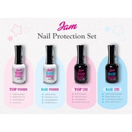 Jam nail brand ️Base coat/Top coat Including Durable Base And Shiny Top Power&Ultra Many Options