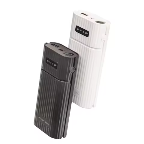 10000mAh Battery Charger Case USB Type-C For IOS DIY Plastic Case Power Bank Kit NO Batteries for 18