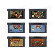 GBA DS 2DS 3DS NDSL 32-bit Video Game Cards Memory Cards Ink Cartridges Donke Kong Games Country Series USA/EUR