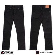 Black Indigo Jeans Men's Jeans Long Pants Men's Slim Fit Jeans