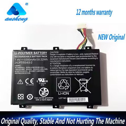 Genuine SMP-BOBCACLL4 2ICP7/55/63-2 7.4V 5300mAh Battery For Xplore XSlate B10 IX101B2 D10 iX101B1 R