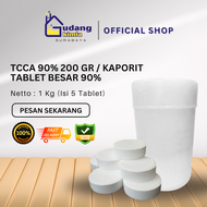 Kaporit Tablet Besar / TCCA 90% / Klorin Tablet Besar 1 Kg