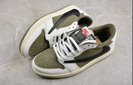 Air jordan 1 low OG SP travis scott medium olive shoes