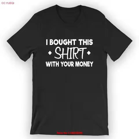 I Bought This T Shirt With Your Money Poker vintage Washed Breathable streetwear fashion graphic Top