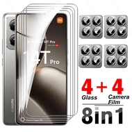 8in1 Tempered Glass Screen Protector For Xiaomi Mi 14T Pro 2024 Xiaomi14T Xiaomi14TPro 14TPro 14 T C