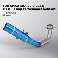 XMAX300 motorcycle exhaust pipe is suitable for XMAX300 xmax 300 one-piece titanium alloy front pipe